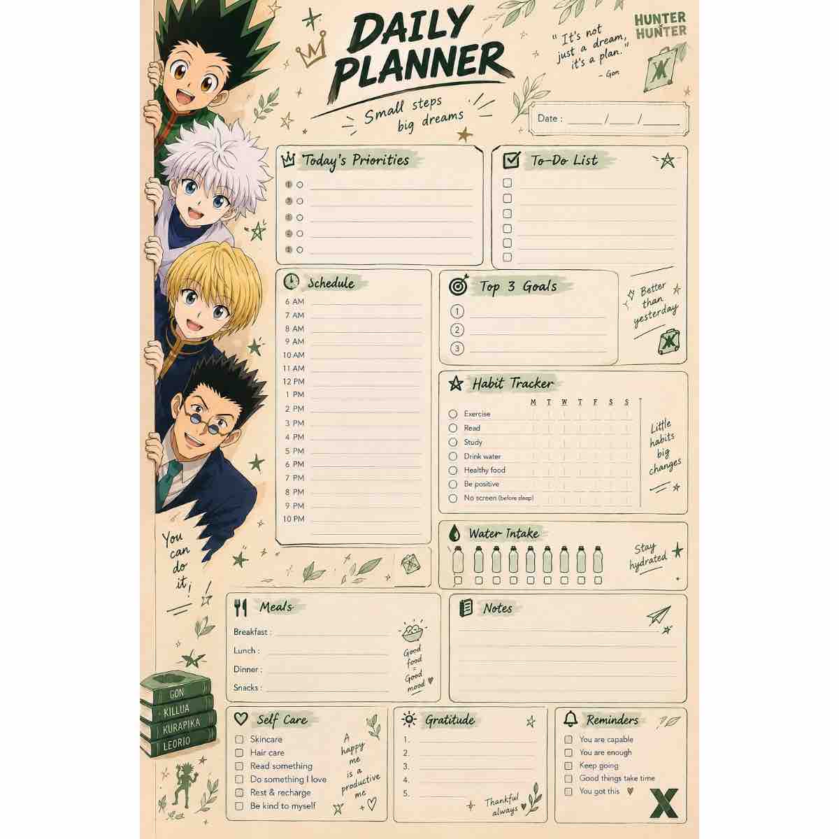 agenda anime atteignez vos objectifs avec style et passion