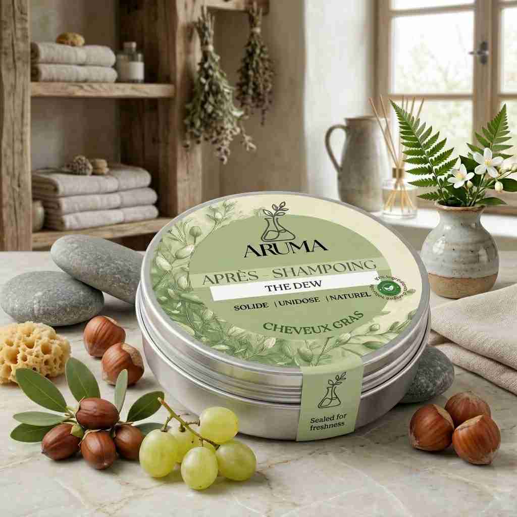 Aruma - The Dew - Après shampoing pour cheveux gras- Equilibrant Revitalisant