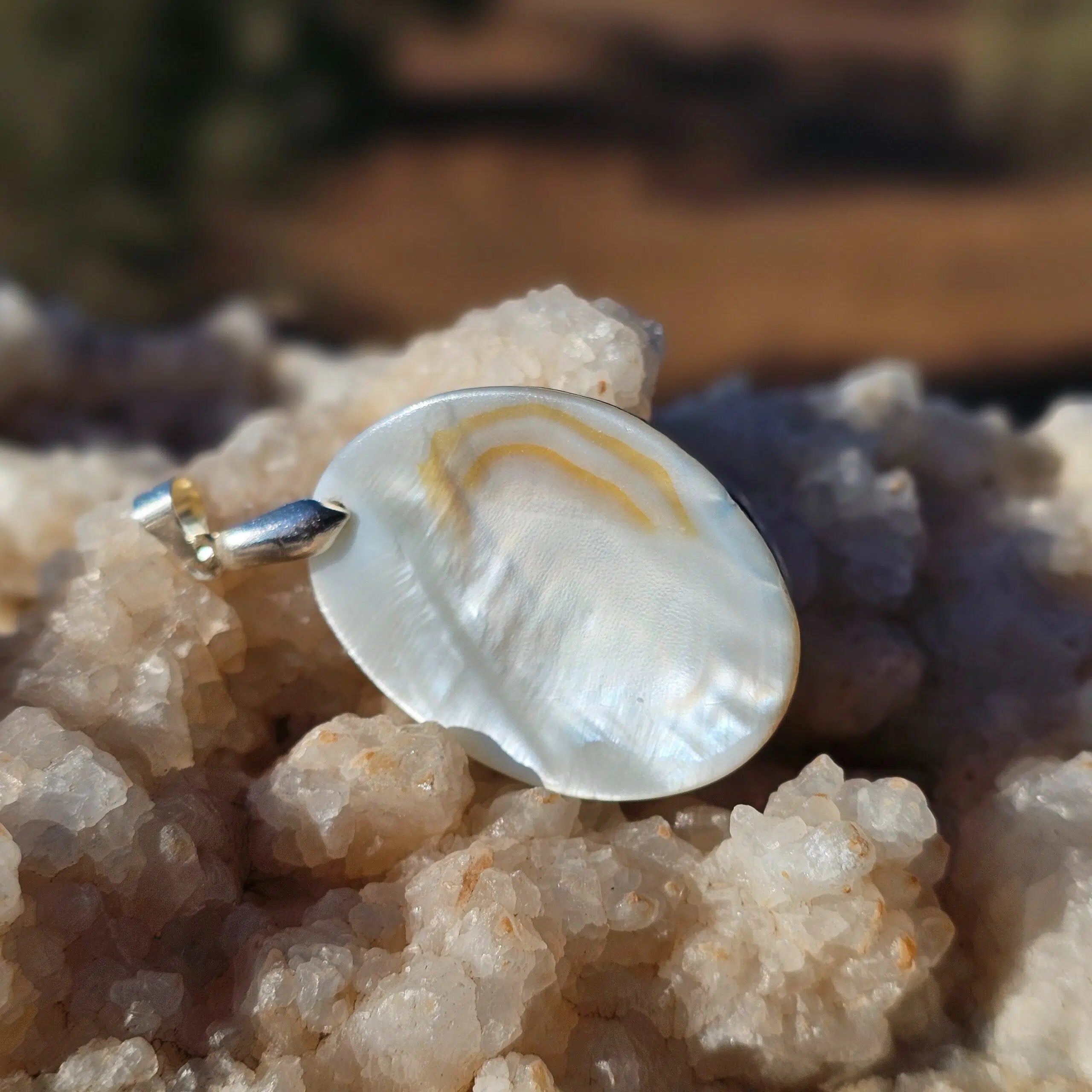 Collier Abalone Coquille Argent 925 - Éclat Naturel Océanique