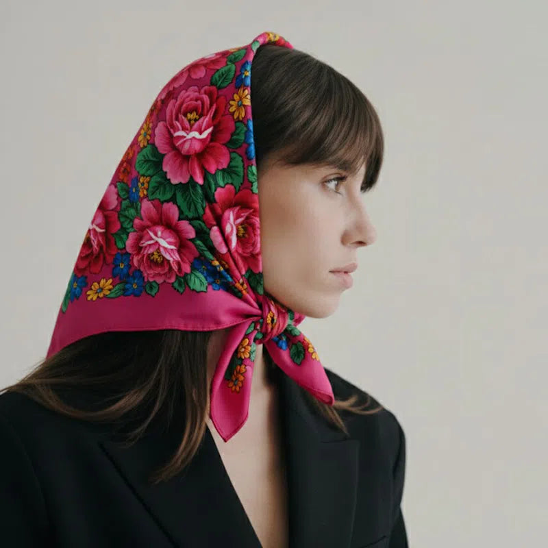 Foulard floral exclusif pour un style élégant et unique