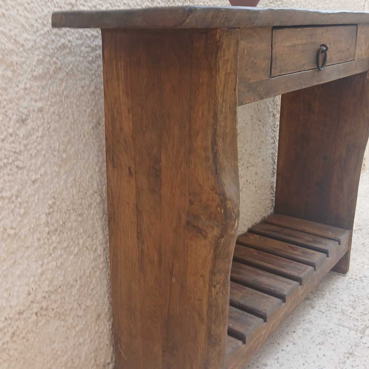 table console bois chêne dimensions 100x79x30 cm qualité premium