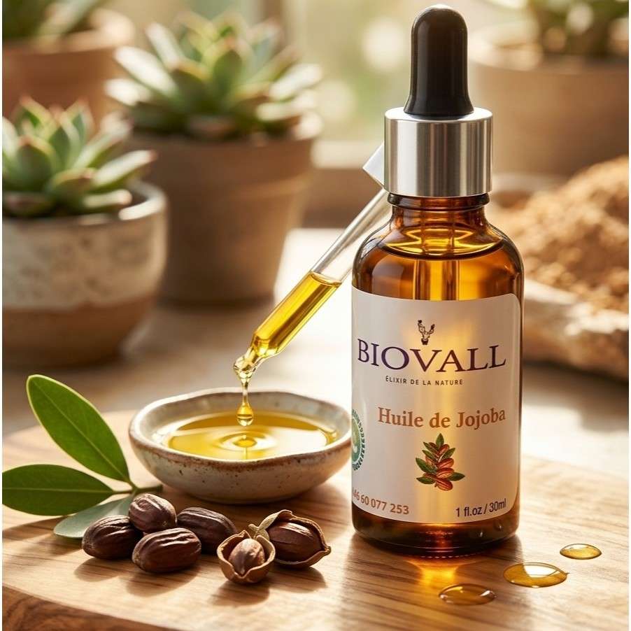 Huile jojoba pure 30 g pour une peau éclatante et hydratée