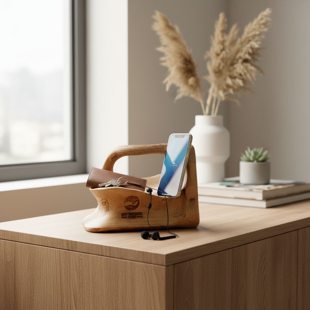 support bois olivier élégant pour un intérieur raffiné