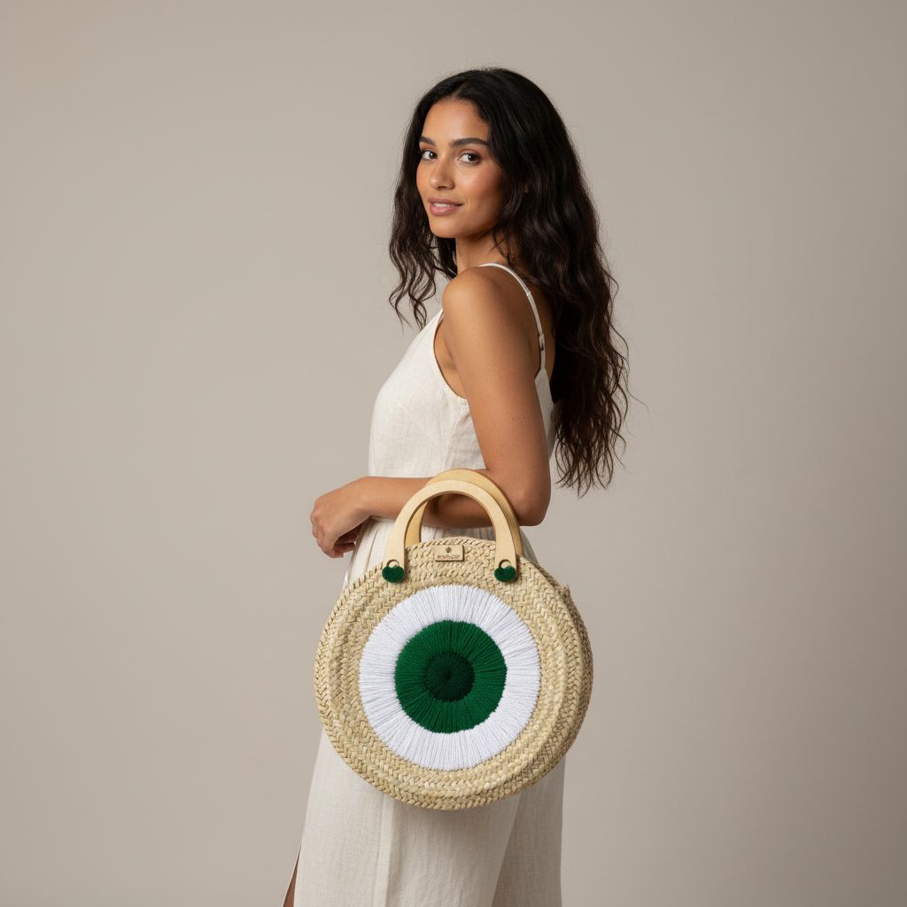 couffin chic fait main en palmier pour un style irrésistible