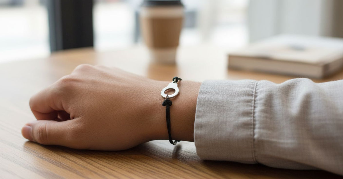 bracelet unisexe élégant en acier inoxydable fait main unique