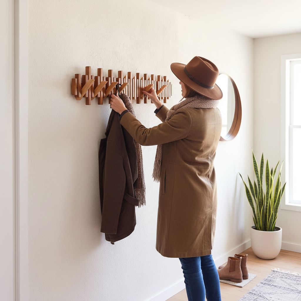 portemanteaux en bois haut de gamme pour un intérieur chaleureux