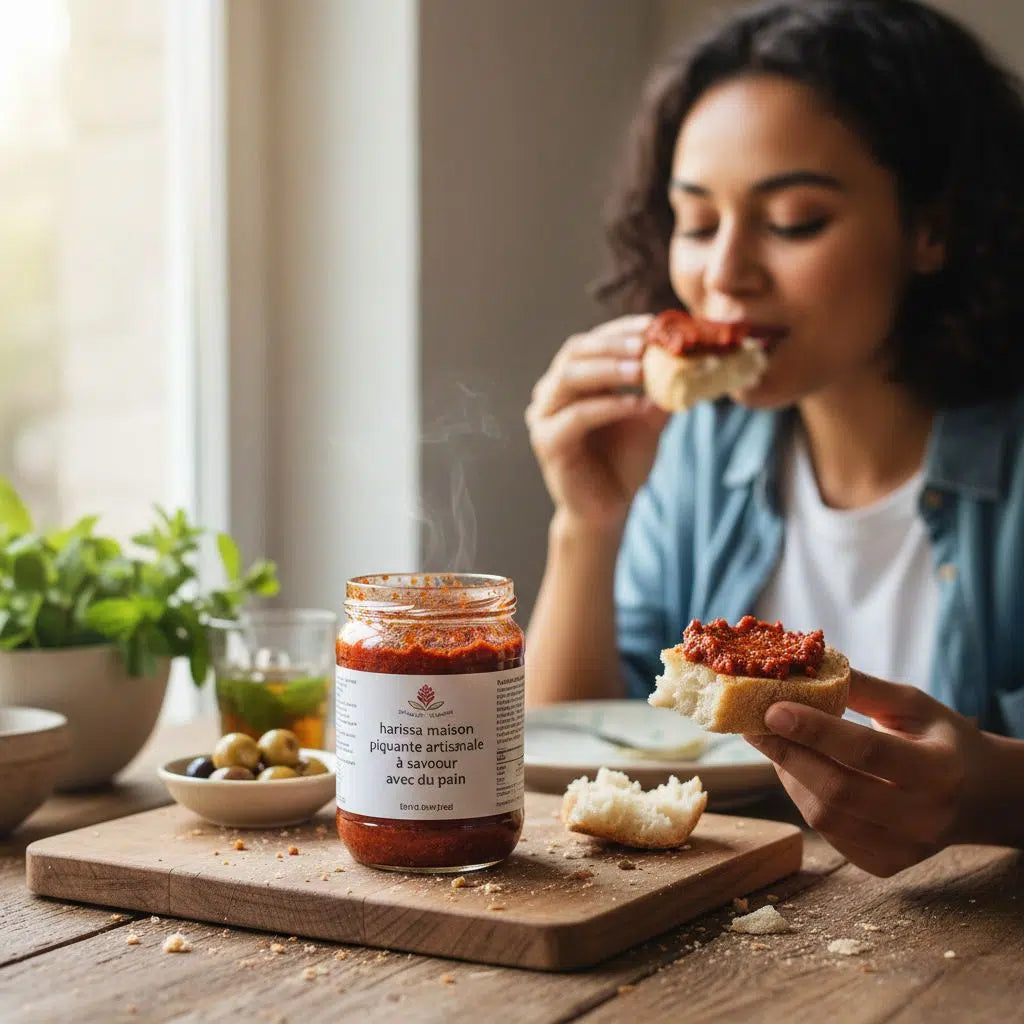 Harissa artisanale piquante à savourer avec du pain frais - 200 g