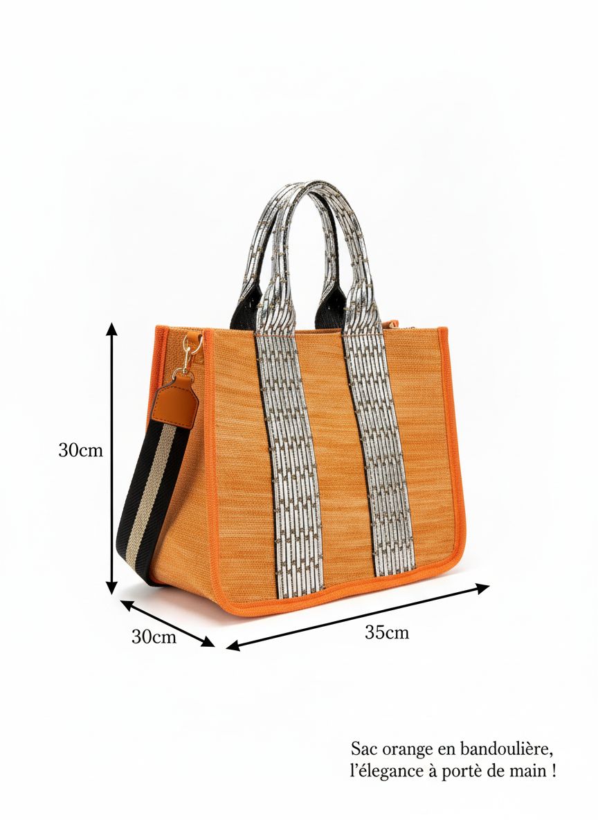 sac orange élégant et pratique pour un style irrésistible