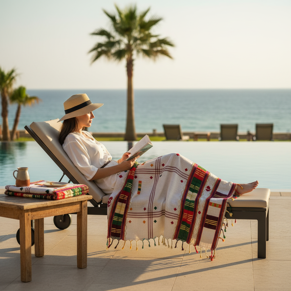 Fouta djerbienne pour un style intemporel unique