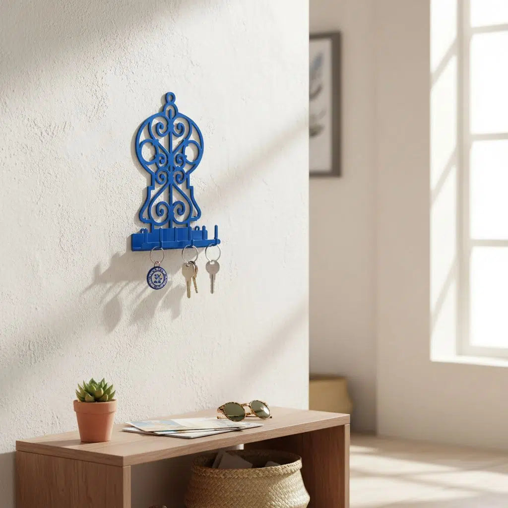 porteclés mural en métal "Sidi Bou " - H 20 cm