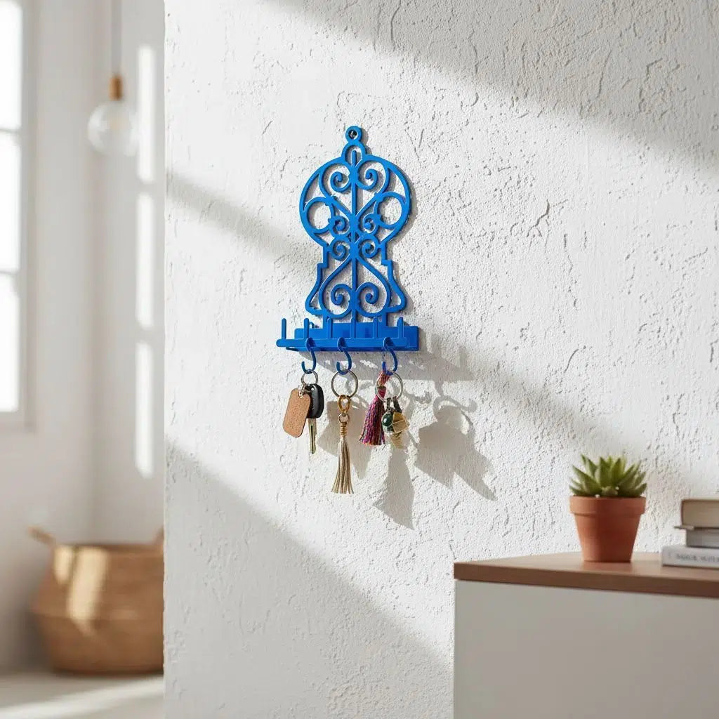 porteclés mural en métal "Sidi Bou " - H 20 cm