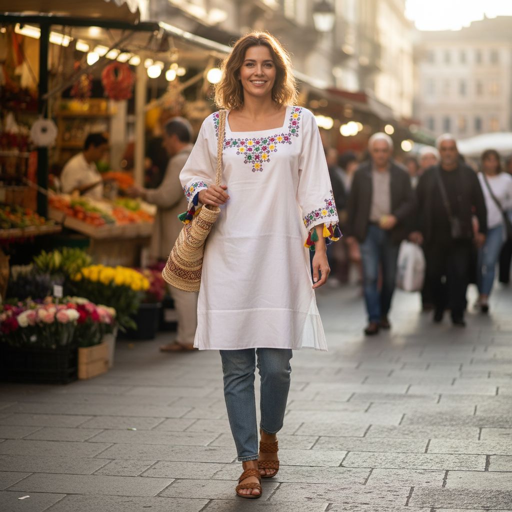 Robe élégante brodée pour un style unique et irrésistible