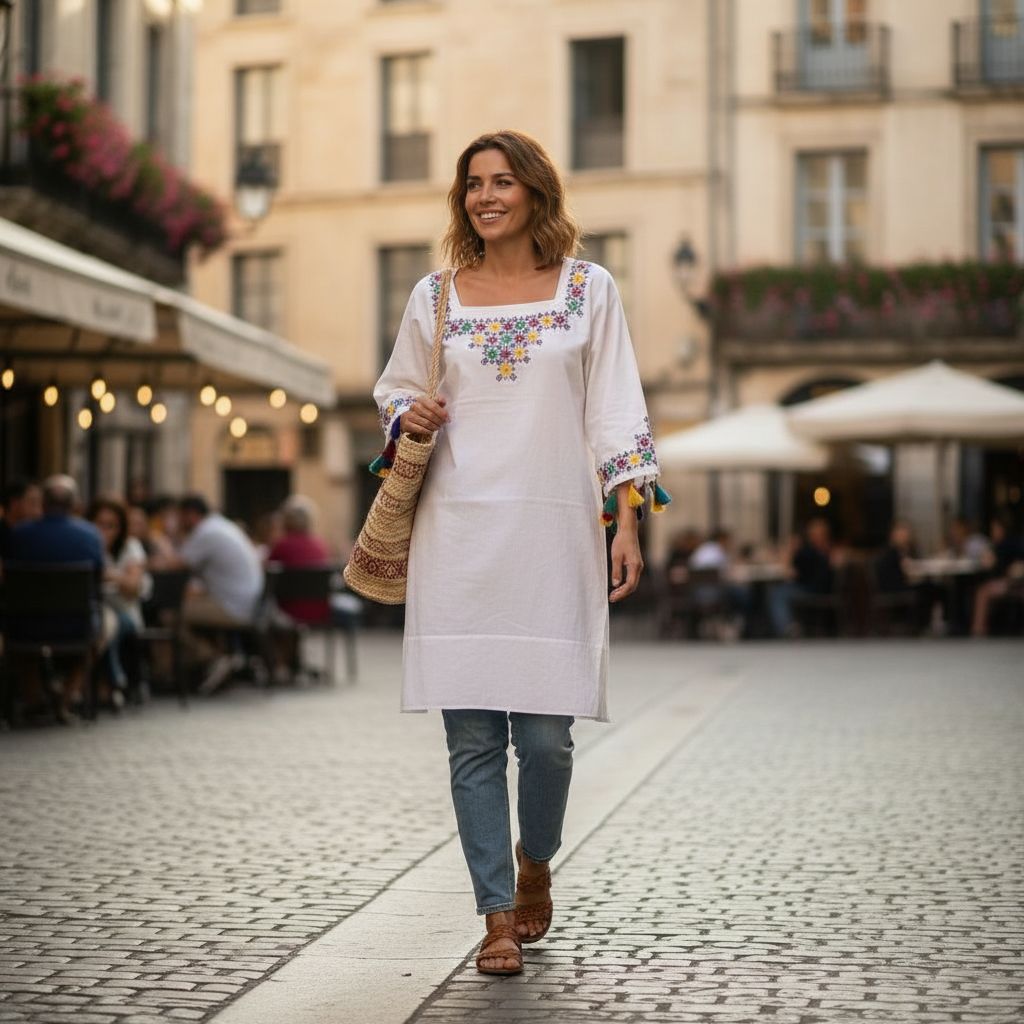 Robe élégante brodée pour un style unique et irrésistible