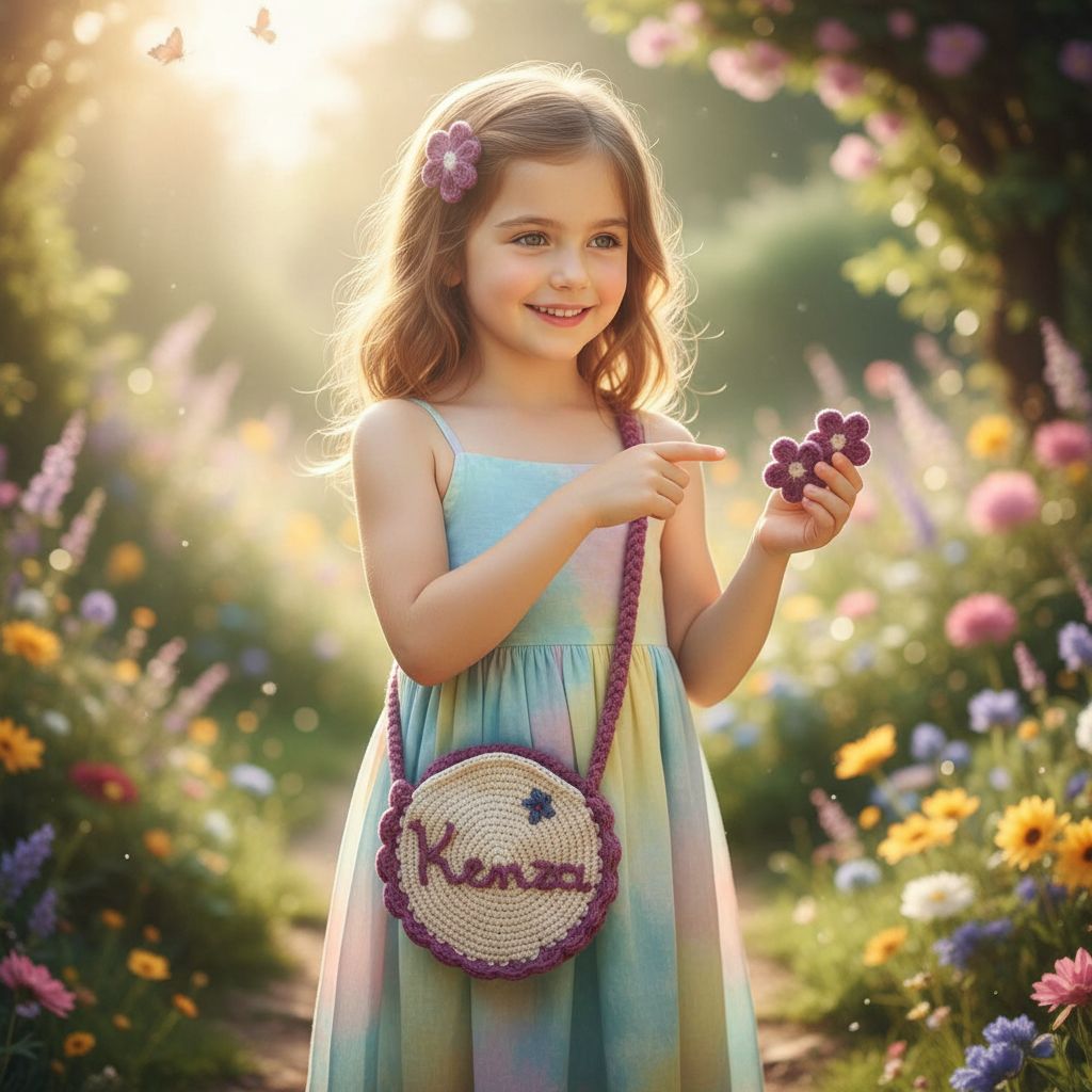 sac personnalisé unique et délicat pour fille avec prénom