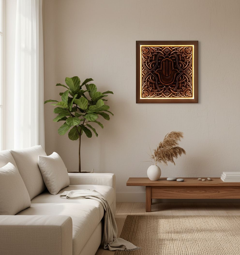 tableau en bois sculpté à la main pour une élégance unique