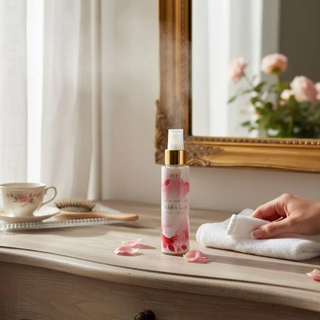 brume parfumée Soleil et Rose pour une douceur ensoleillée
