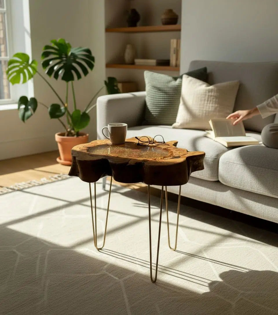 table moderne Flora light of olive élégance et design unique