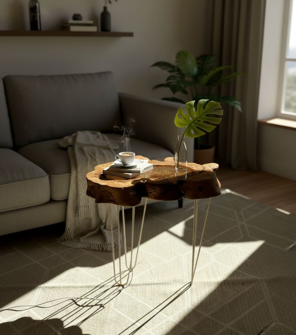 table moderne Flora light of olive élégance et design unique