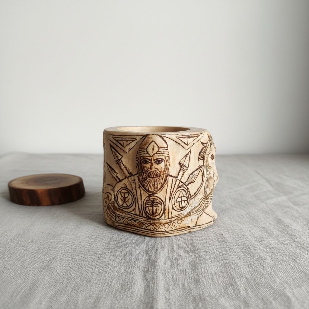 Mug en bois artisanal unique pour une expérience authentique