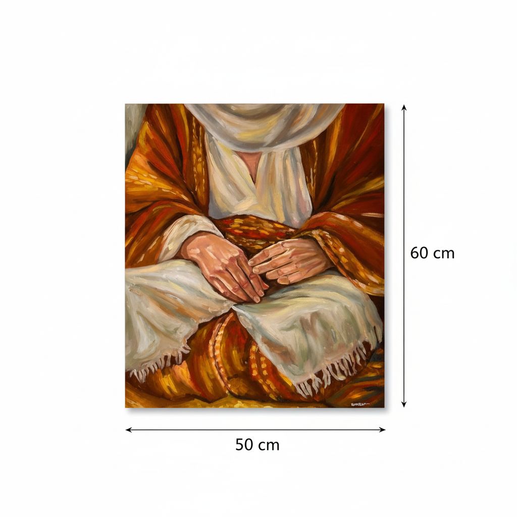 tableau tunisien héritage unique d'une femme en dignité