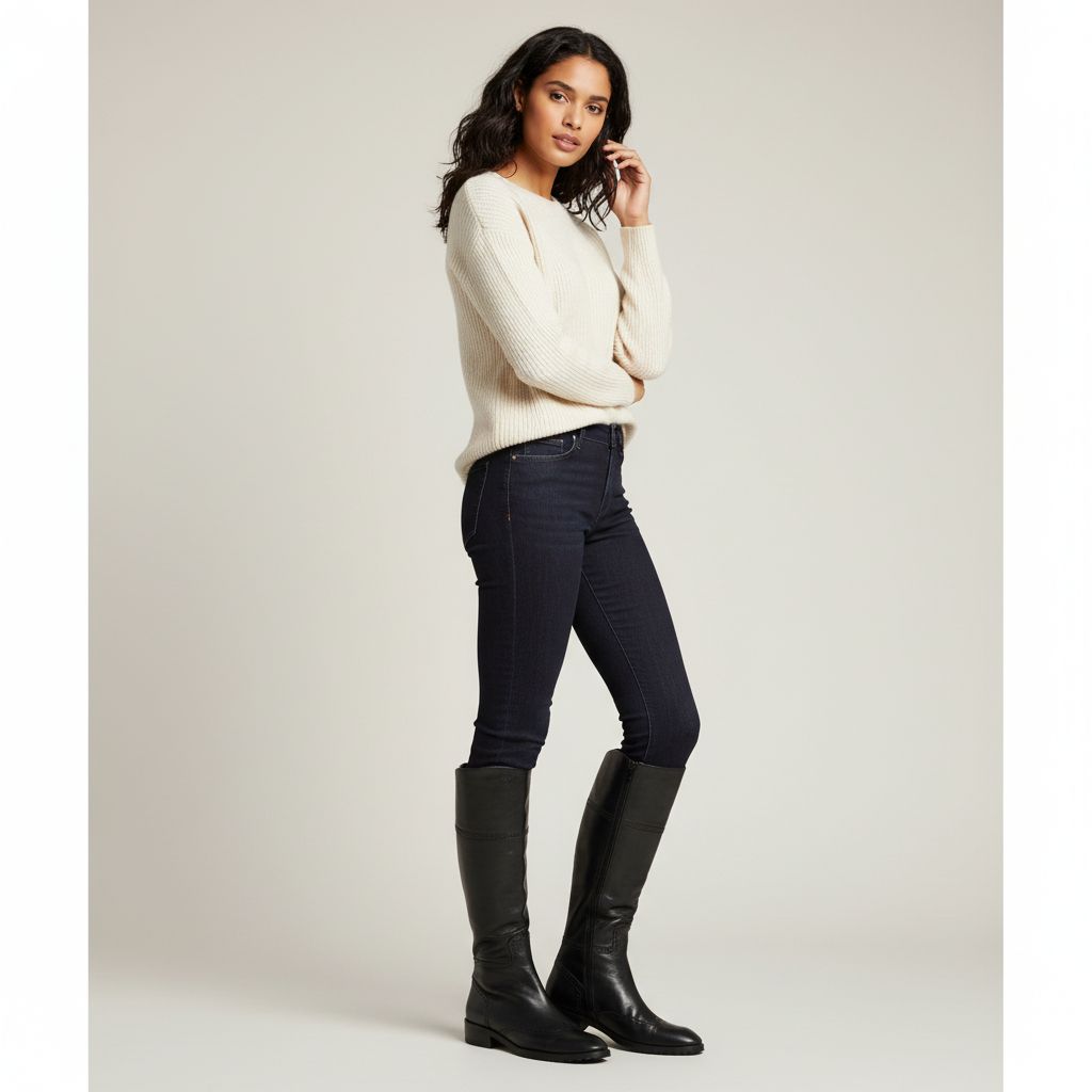 Bottes cuir noires taille 42 confort et style irrésistibles