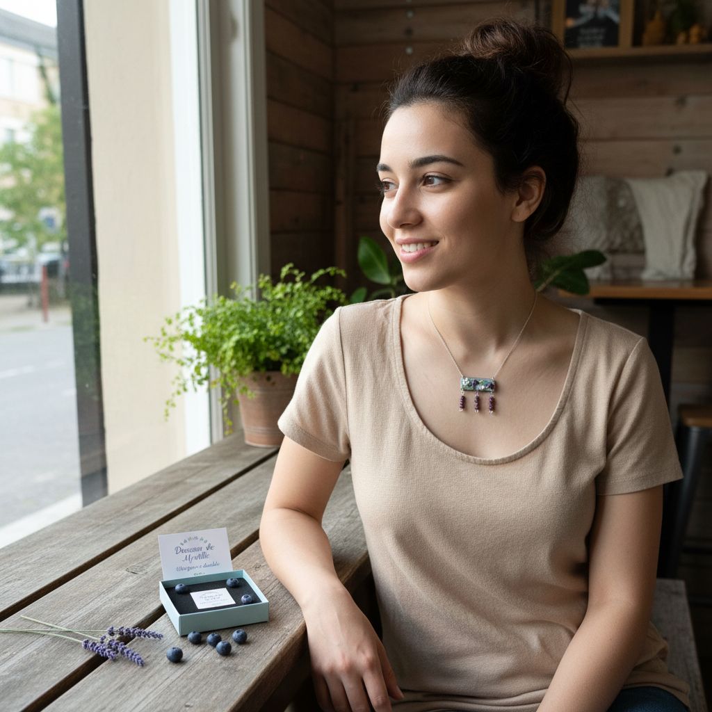 collier myrtille élégance artisanale pour un confort quotidien
