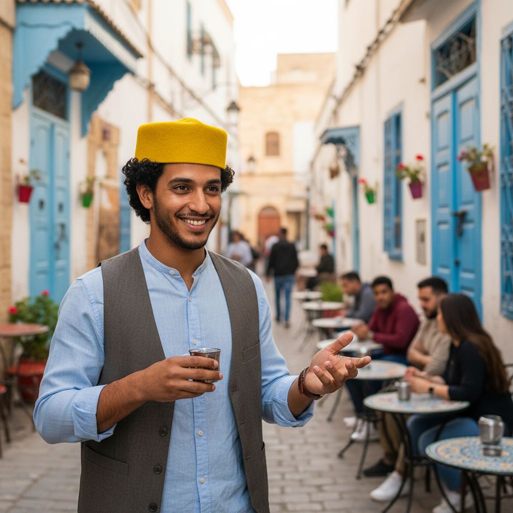 Chéchia Tunisienne Jaune En Laine