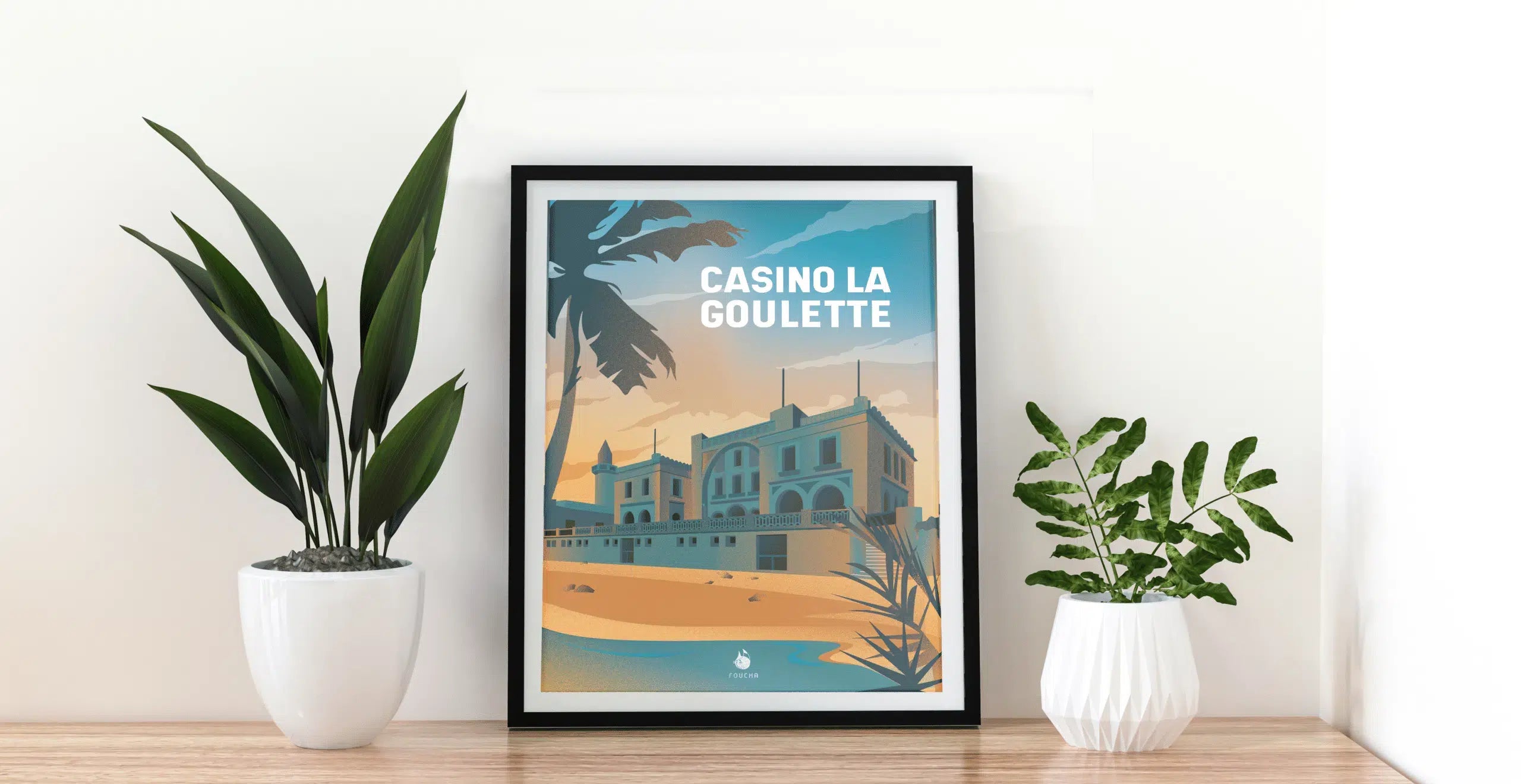 Poster Lieux Célèbres En Tunisie "Casino La Goulette"