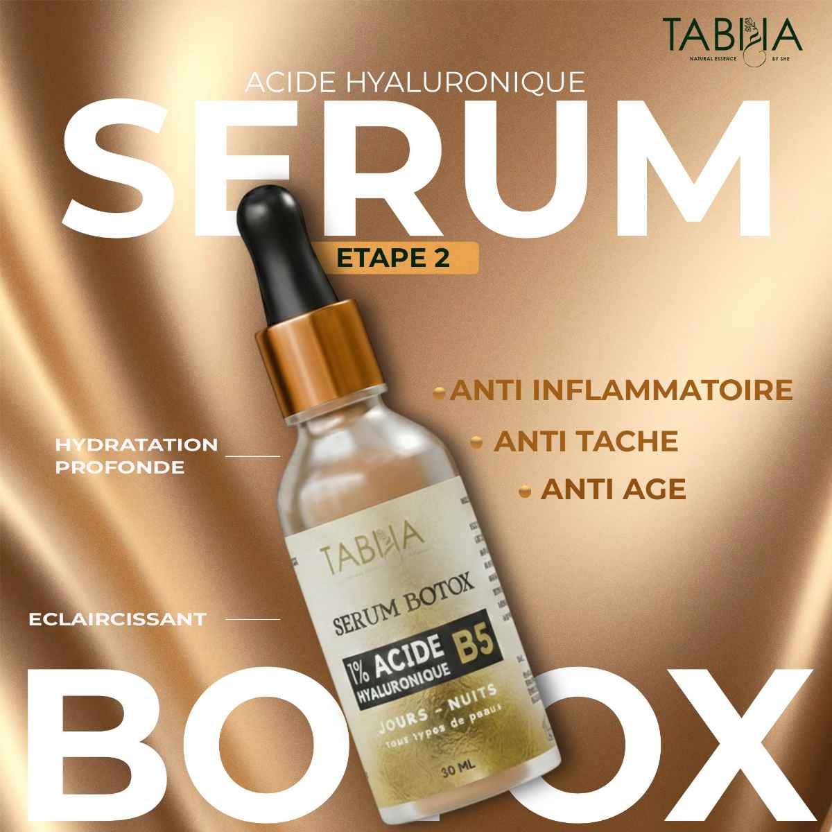 sérum antiâge effet lifting immédiat 30 ML qualité premium