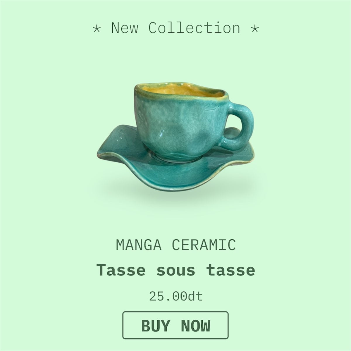 tasse wave élégante en bleu vert noir rose ivoire taille m