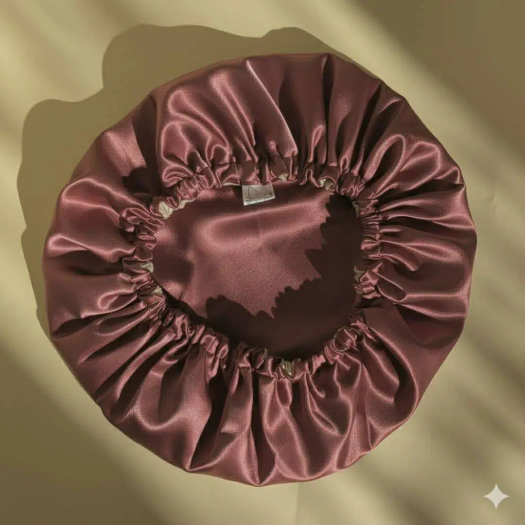 ensemble satin cheveux luxe pour des cheveux éclatants nuit marron