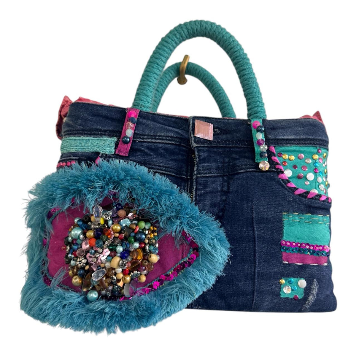 Sac couture en jean pour un style éclatant