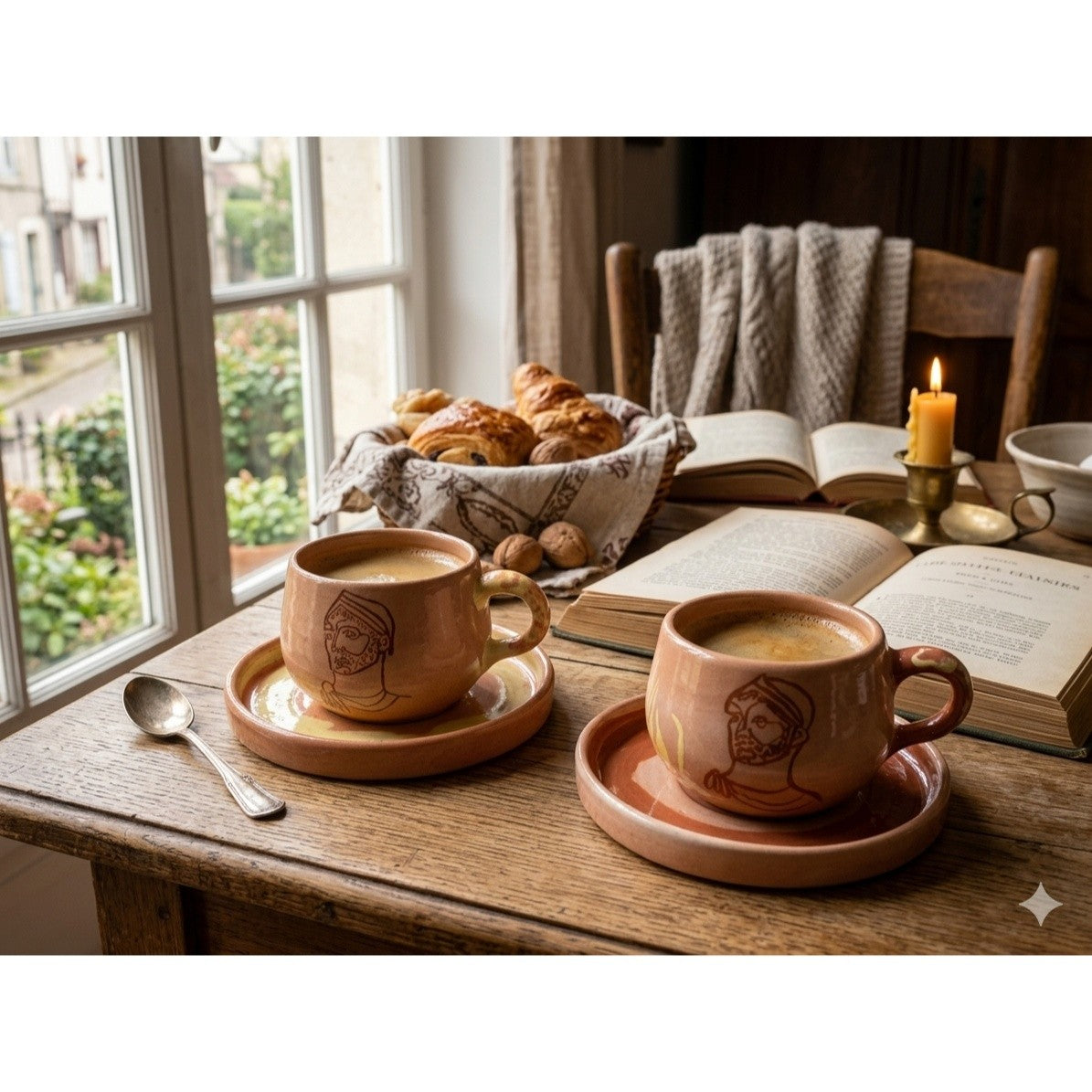 Tasse céramique marbrée Hannibal pour un café raffiné