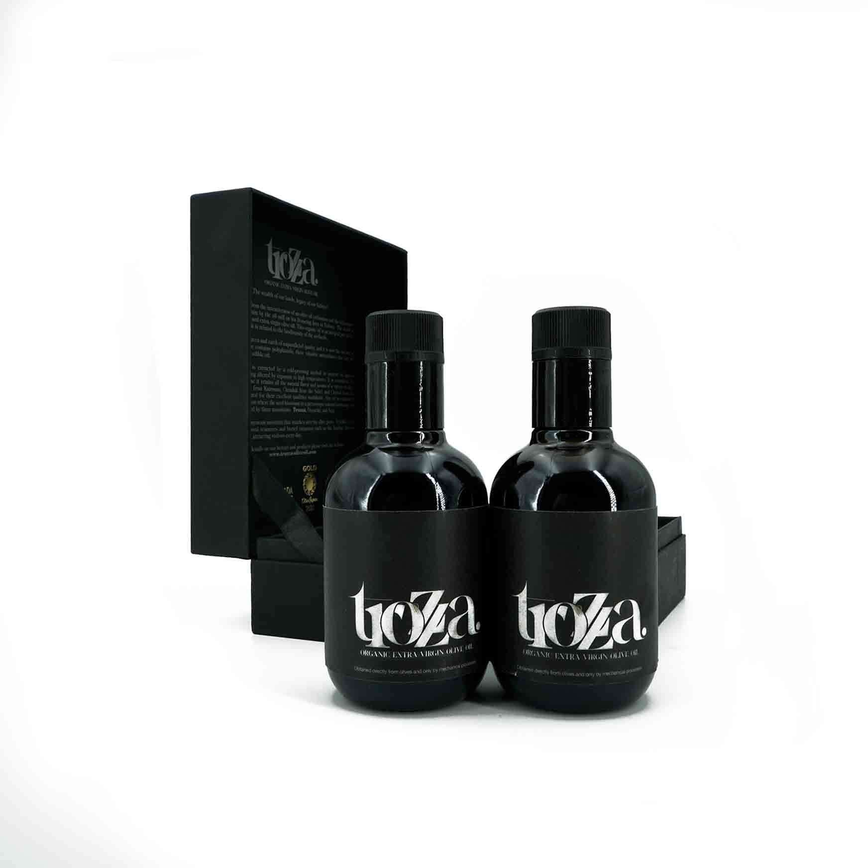 Huile d’olive extra vierge coffret biologique flavour – certifiée écologique 250 - artisanat Tunisien fait main | ILEYCOM