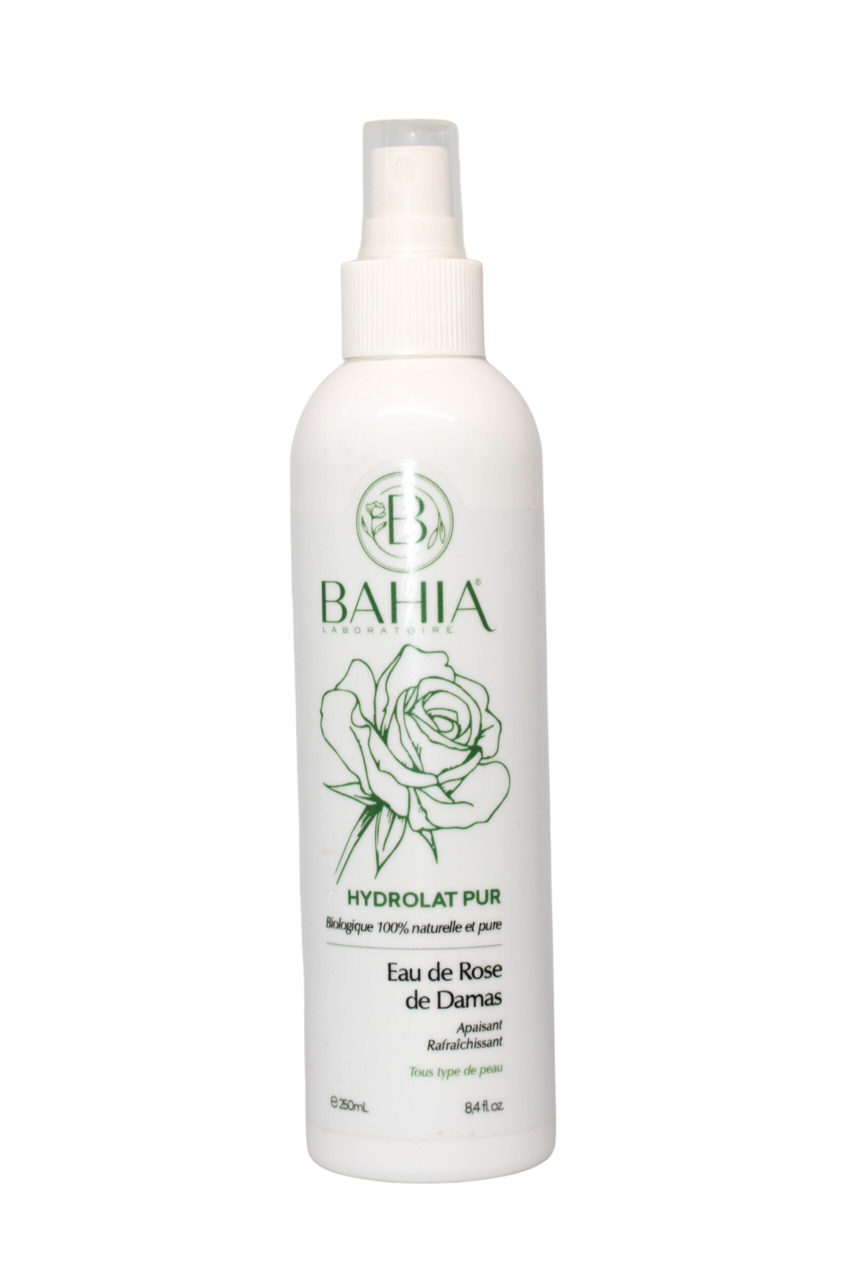 Hydrolat de rose apaisant de Damas 250ml pour une peau revitalisée