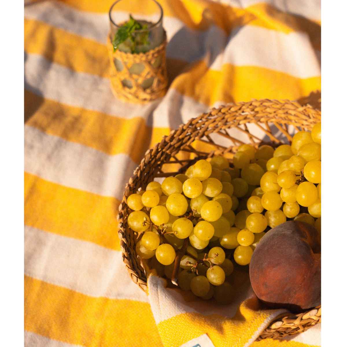 Pack Smar: 1 panier et 4 verre en samar