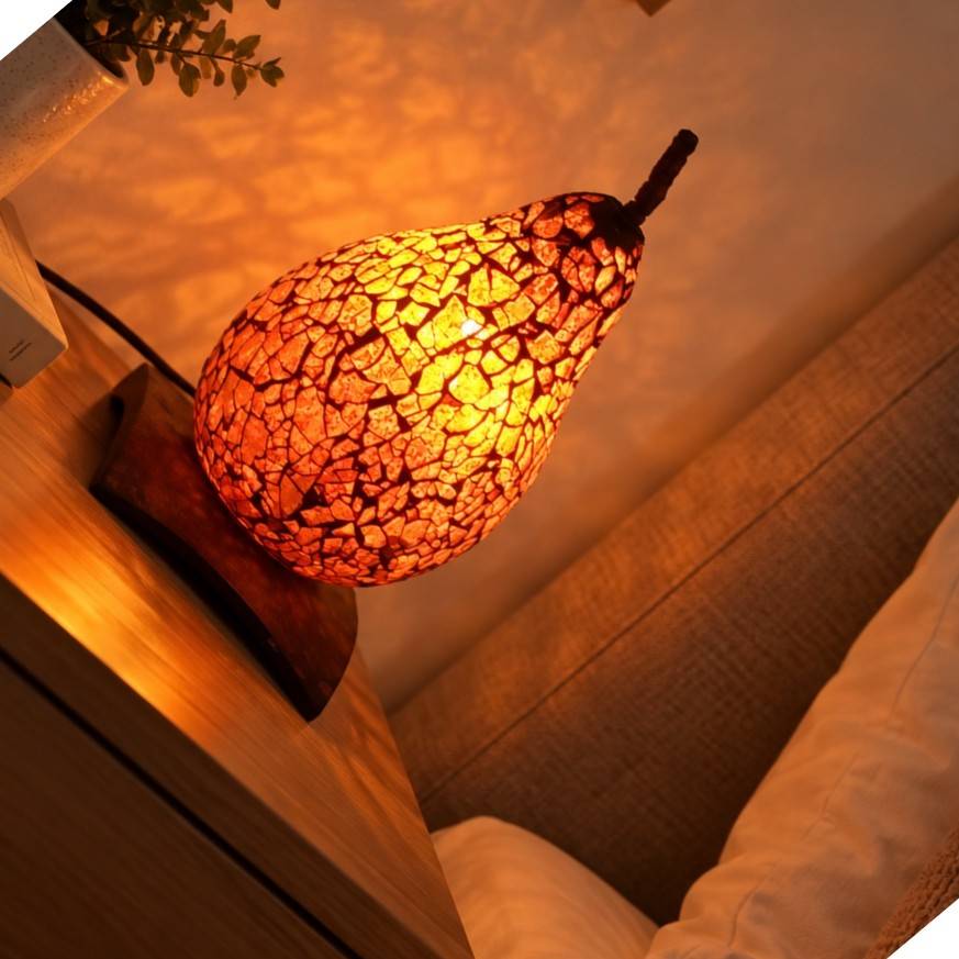 Lampe mosaïque artisanale unique pour un éclairage exquis