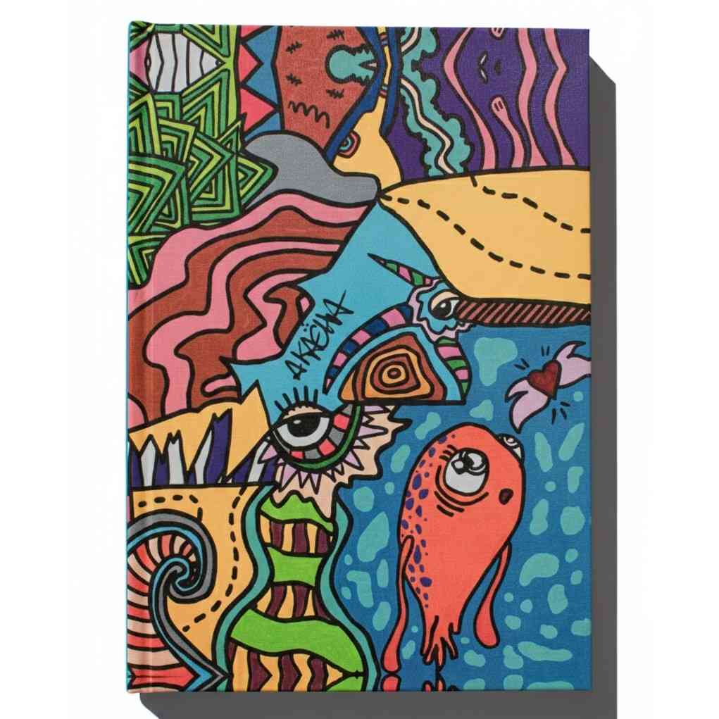 Notebook en collaboration avec l'artiste Akacha