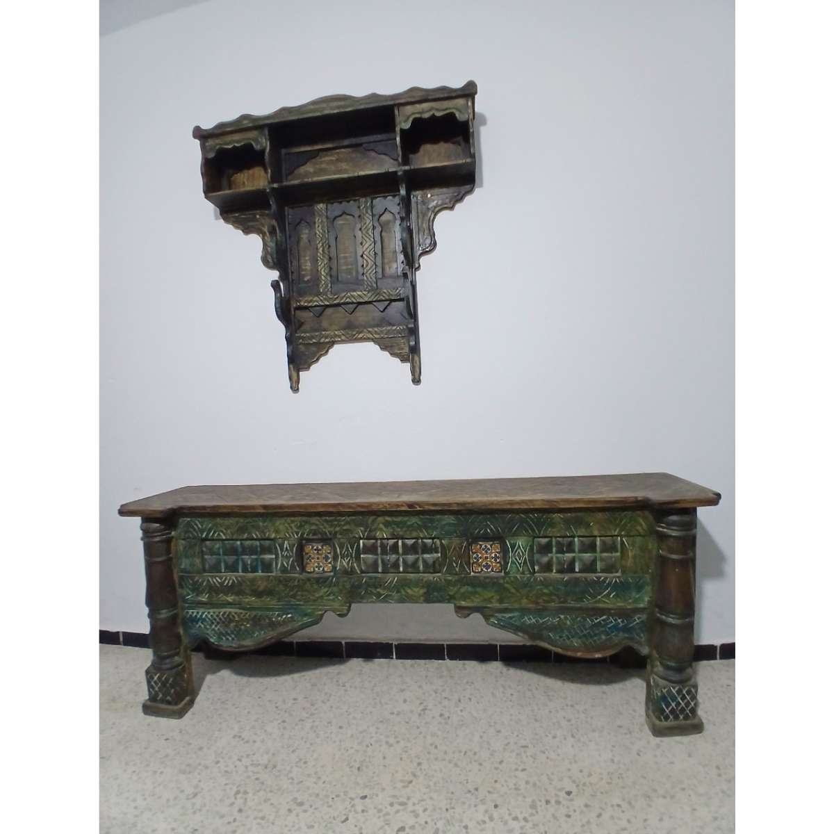 Console en bois élégante 187 x 71 x 34 cm pour un intérieur chic