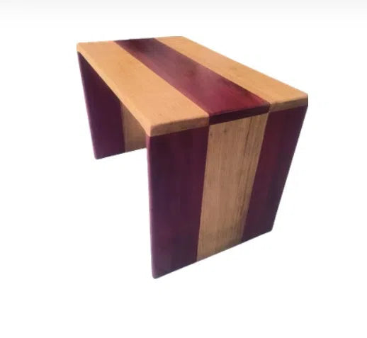 TABLE BASSE MODERNE EN BOIS DE FRAKE ET PADOUK(64 × 40× 44cm)