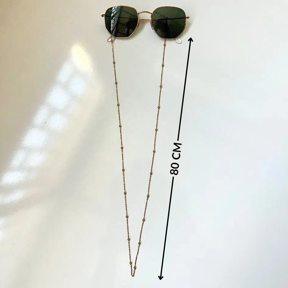 Chaîne Lunettes Dorée Chic