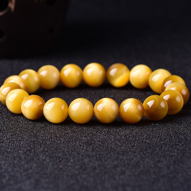 Bracelet PURETE & PAIX en pierre jadéite jaune