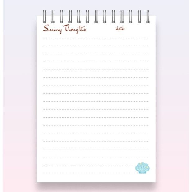 Sun Kissed Notepad