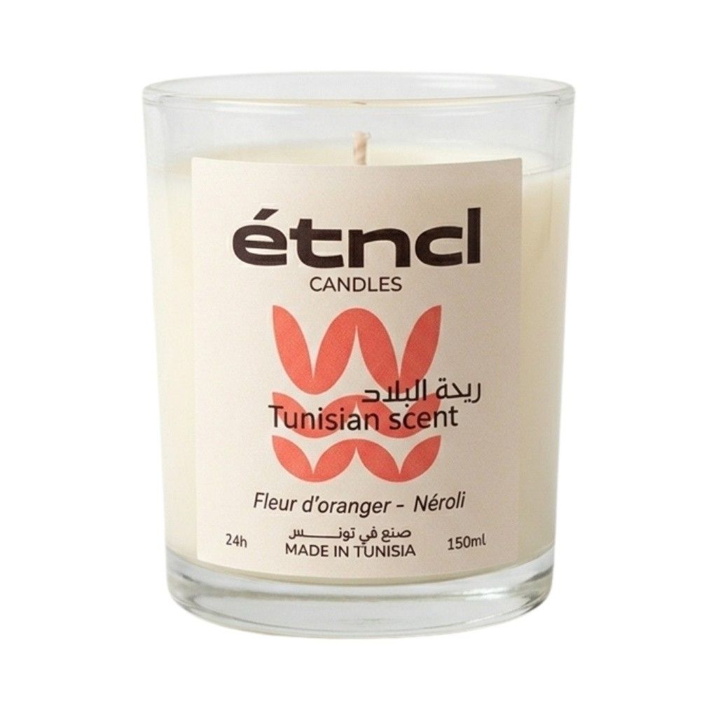 bougie parfumée artisanale Néroli et Fleur dOranger 150g luxe