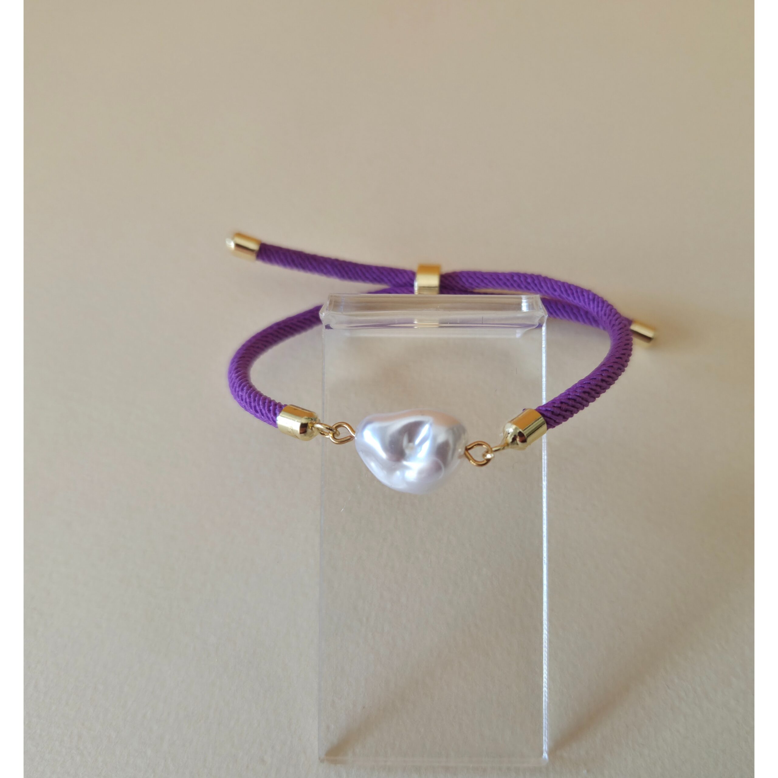 Bracelet perle nacrette blanc qualité premium irrésistible