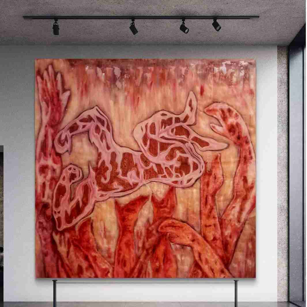 tableau moderne révélateur des luttes humaines et de la résilience