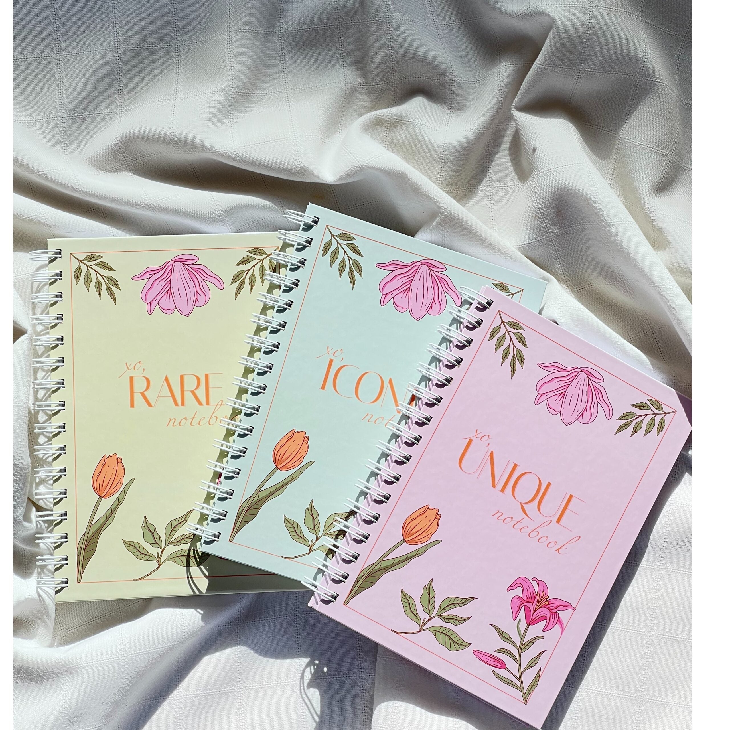 Carnet A5 Floral Xo Rare 200 Pages Couverture Rigide