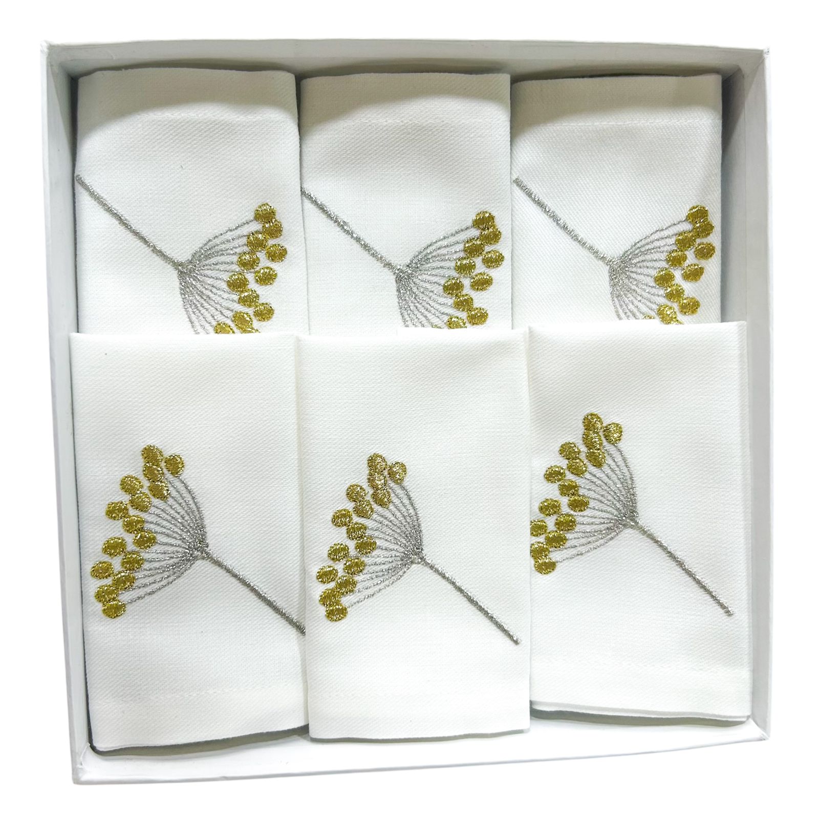 Serviettes à thé brodées au motif de Mashmoum