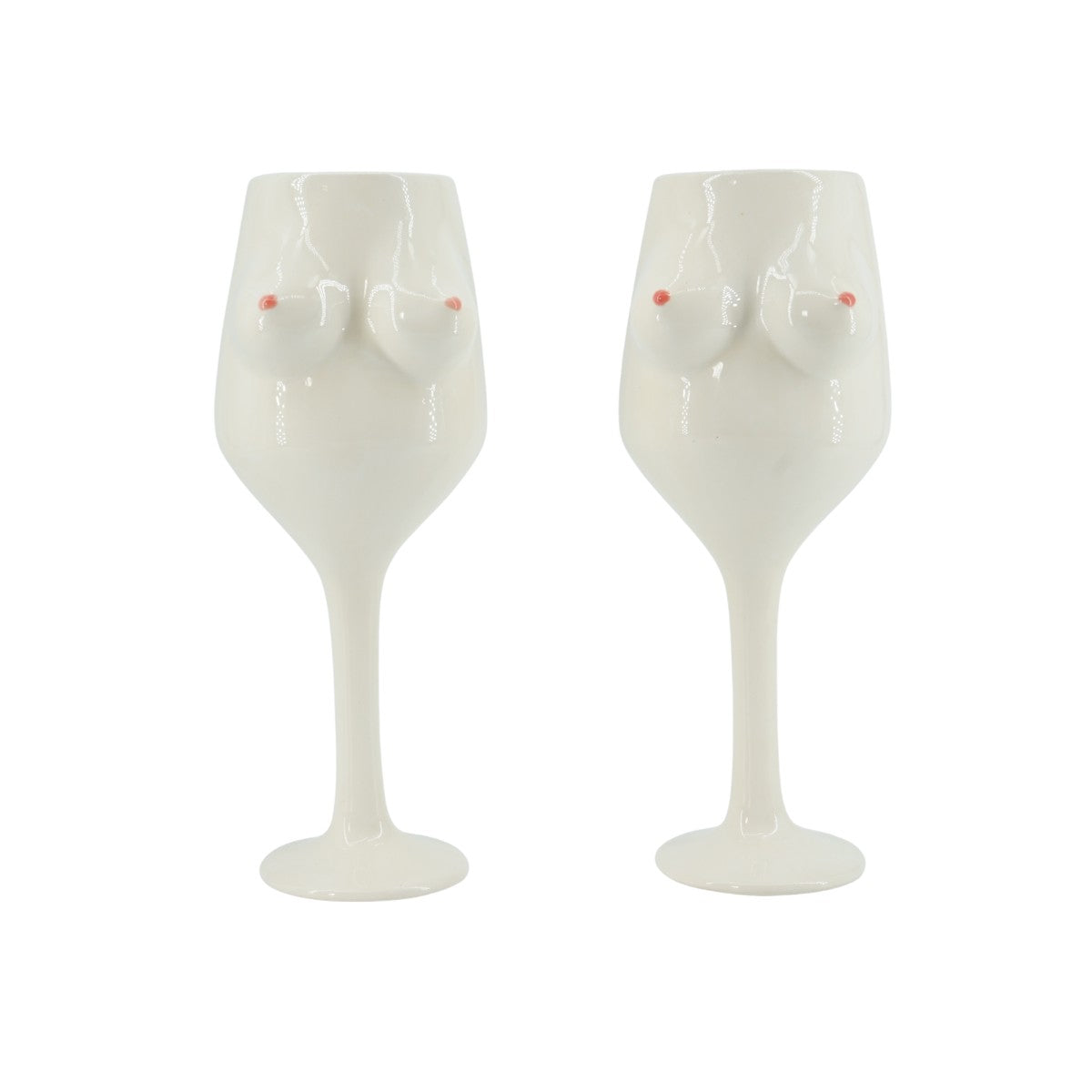 Tasse à vin en céramique forme boobs pour un style unique