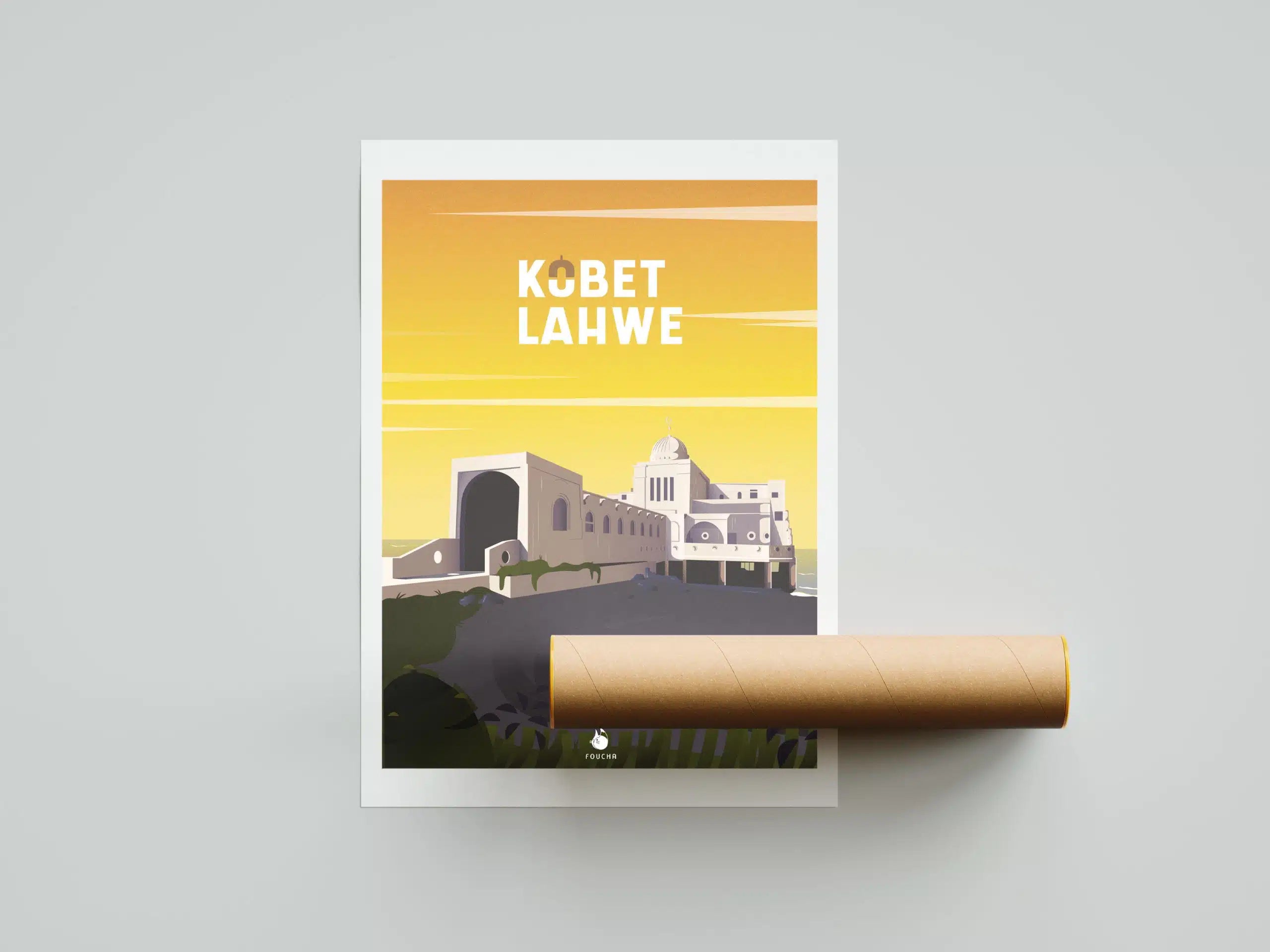 Poster Lieux Célèbres En Tunisie "Kobbet Lahwe"
